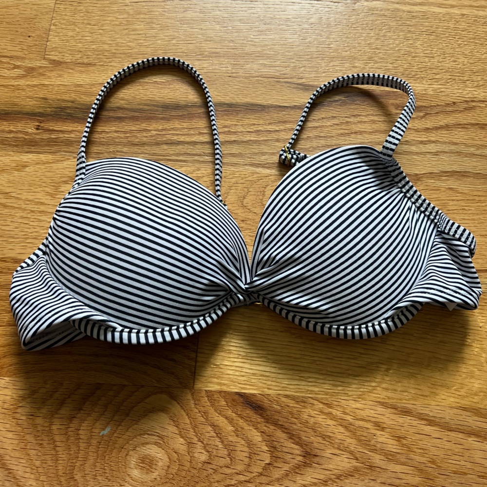 Women’s Striped Push Up Bikini Top